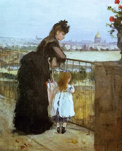 Woman and Child on a Balcony Berthe Morisot